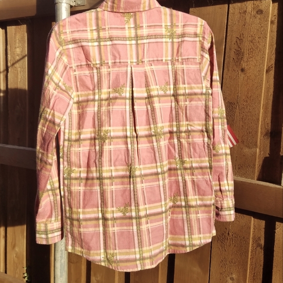 Haband Vintage Pink Flannel Floral Plaid - Picture 3 of 3